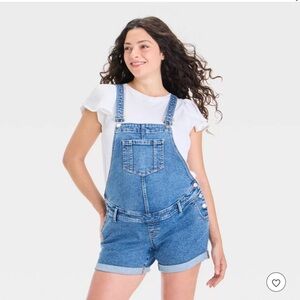 Mini Maternity Overalls - Isabel Maternity by Ingrid & Isabel™ Medium Wash